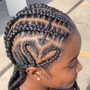 Stitched Cornrow Braids