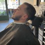 Beard Trim and hot towel head shave