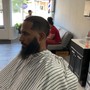 Beard Trim and hot towel head shave