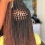 Box Braids, Knotless, Bohemian Braids, message for pricing