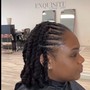 Medium Butt Length  Knotless Braids  ( Stylist Seberina)