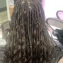 Med Boho knotless Box Braids (Hair and shampoo included