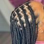 Knotless Peek-a-Boo  Braids (Medium)