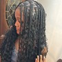 Large knotless braids