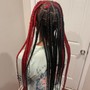 Large knotless braids