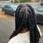 Invisible Locs with Marley Hair