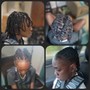 Kid's cornrows (6-12) striaght back