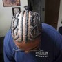 Braids men bun