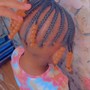 Kids Natural Two Ponytails (Jumbo braid style)