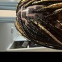 Extended Two Strand Twist with Locs