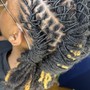 Extended Two Strand Twist with Locs