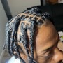 Rope twists on loose hair