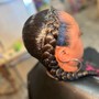 Small braided ponytail