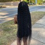 Bohemian small knotless Braids thigh length