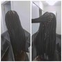 Smedium Knotless braids