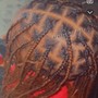 Straight Back Braids W/ Designs