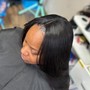 Half up half down -sew in