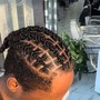 Loc wash and retwist ear and shoulder length