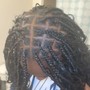 Large knotless braids