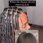 BOHO Style Smedium knotless or box braids butt length