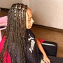 Smedium Knotless or box braids waist