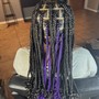 Smedium knotless braids