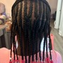 Kid's 2 strand twists (half-head)