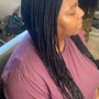 Box Braids over locs