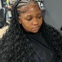 Medium knotless braids