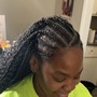 Braids in front w/ Quickweave