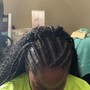 Braids in front w/ Quickweave