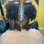 Micro-loc twist w/ natural hair