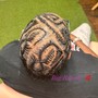 Men Freestyle braids stitch full head  $90