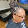 Loc retwist and updo