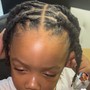 Kid's locs retwist