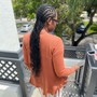 Medium Boho knotless braids