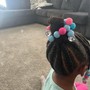 Bantu Knot ponytail