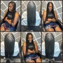 Small Knotless Box Braids