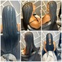 Small Knotless Box Braids