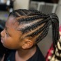 Kid's natural cornrow