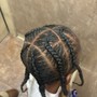 Kids lemonade Braids, No Weave