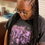 Medium Knotless braids