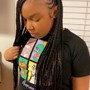 Medium Knotless braids