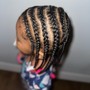 Kid's natural braids style