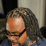 Invisible locs w/ added hair!