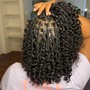 French curl braids small