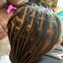 Half up half braided w/ Quick Weave