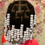 Kids Natural Two Ponytails (Jumbo braid style)