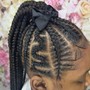 Feed-In Pony Tail (Cornrows)