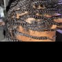 Boho knotless braids